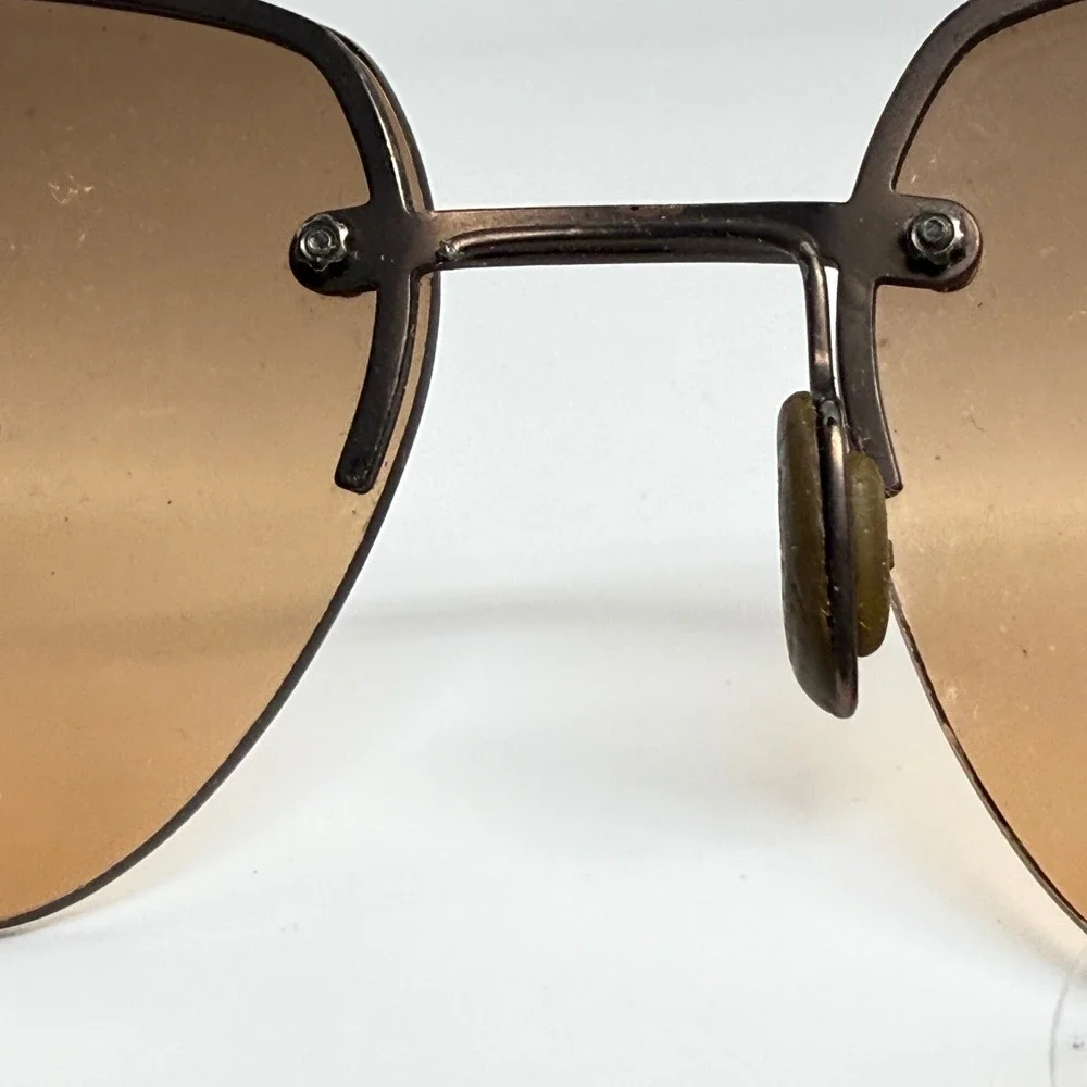 DKNY 7223S 225 Womens Brown‎ Rimless Square Sunglasses 57-17-135 21688